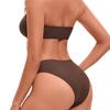New Solid Color Starfish High Waist Sexy Bikini Split Swimsuit Swimsuit