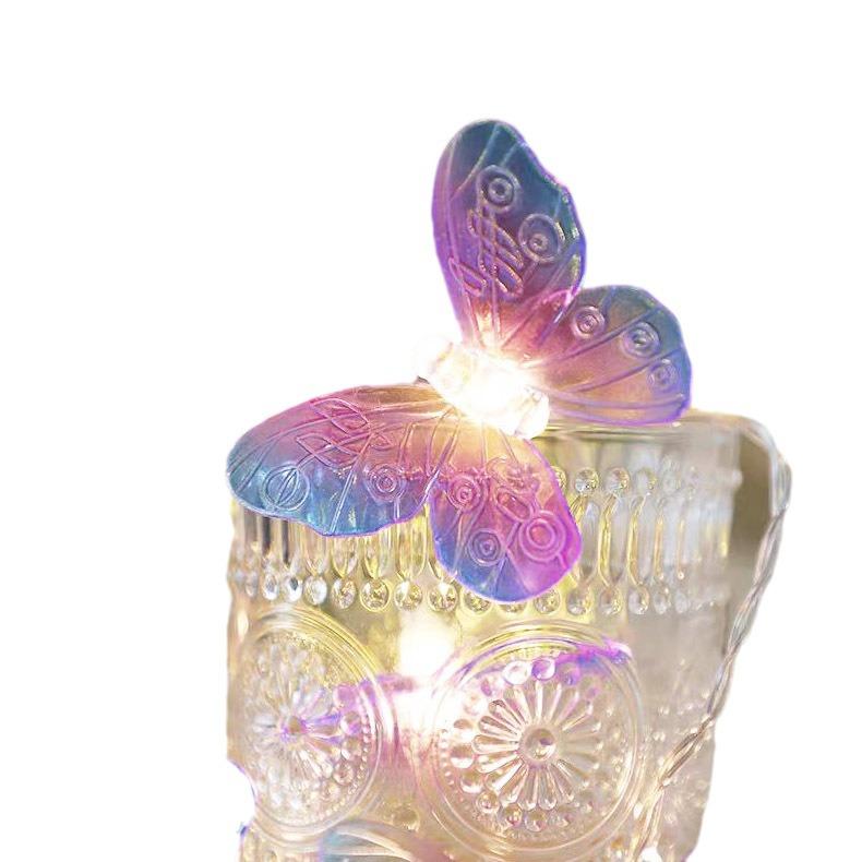 Butterfly LED Fairy String Lights - Battery-Powered Outdoor & Indoor Decorations for Weddings, Banquets, Garlands, and Curtains.