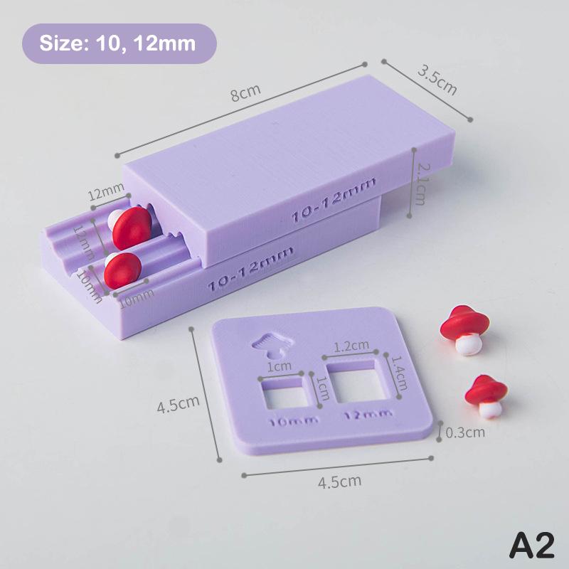 Weiche Keramik Polymer Clay Form 3D Pilz Zitrone Raute Perlen Design Perlenroller DIY Ohrringe Halsketten Schmuckherstellung