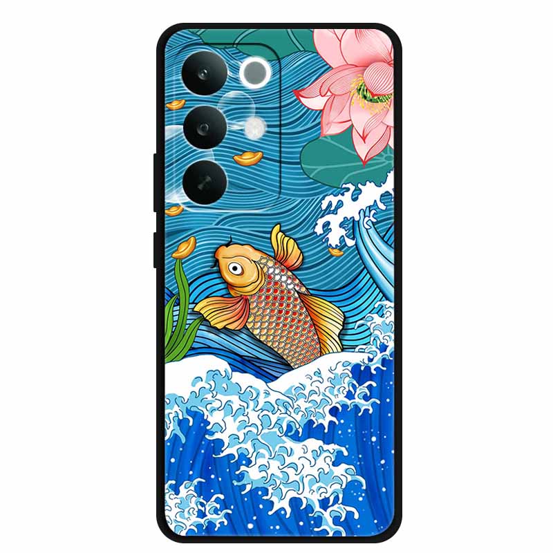 3D Dragon Case For OPPO Realme C85 4G 15X 5G Relief Coque Bumper Silicone Soft Phone Cover C 85 15 X Embossed Blossoms Funda