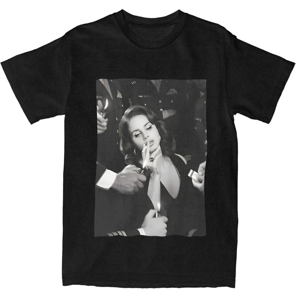 Lana Del Rey Grafikdruck T-Shirt Hohe Qualität Herren und Damen T-Shirt Geschenk Kreatives T-Shirt Baumwollkleidung Oversized