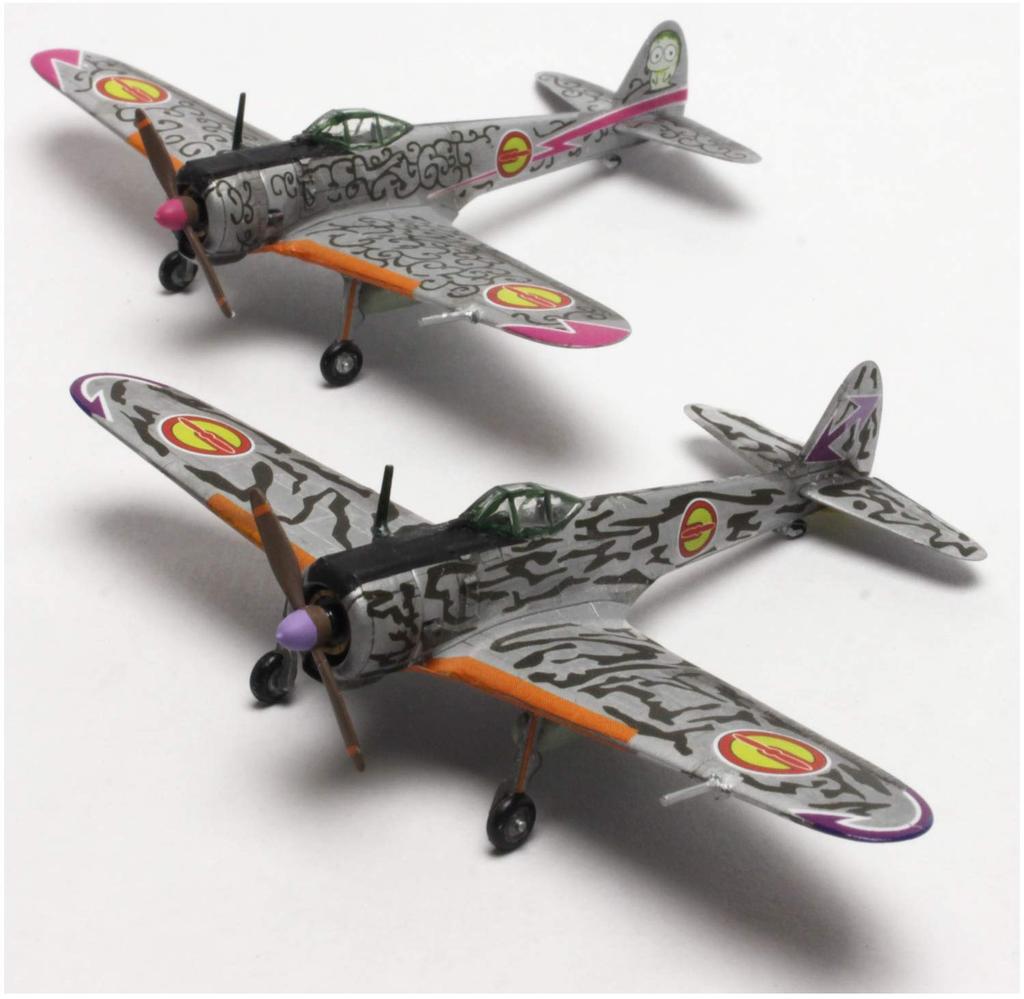 The Magnificent Kotobuki Squadron Hayabusa Type 1 Kate and Chika Models Scale Plastic Model Plex/Platz 1/144 KHK144-H2