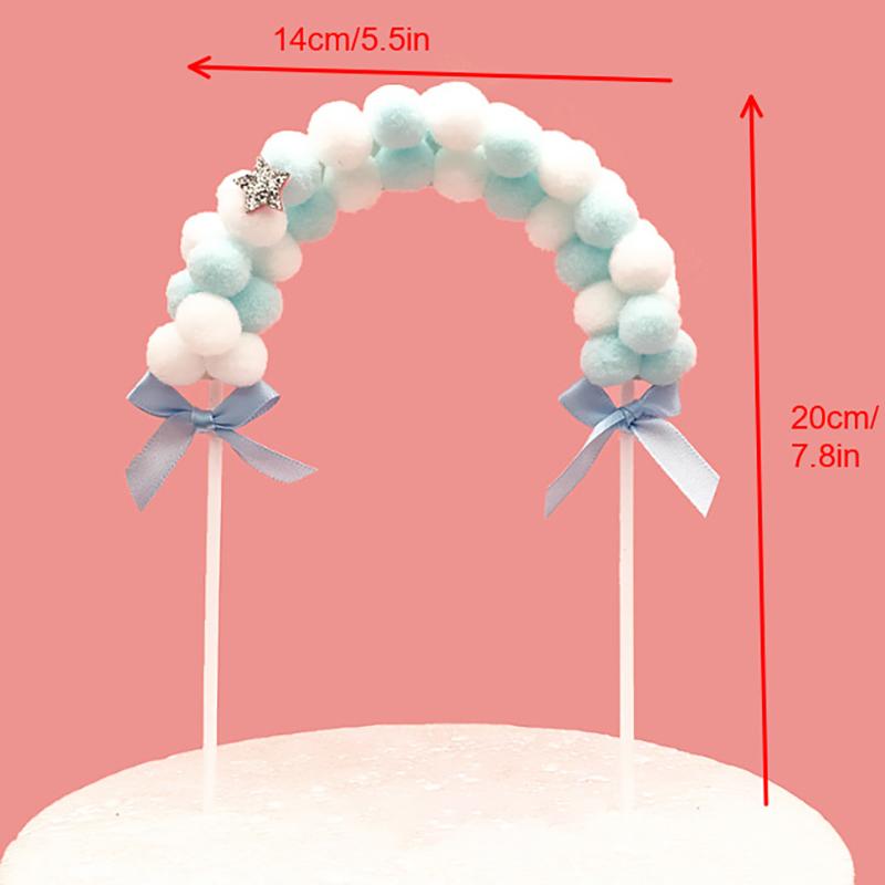 Bunte Bogen Kuchen Dekoration Flagge Bunte Kugel Geburtstag Hochzeit Papier Cupcake Dekoration Party Kuchen Dekoration DIY