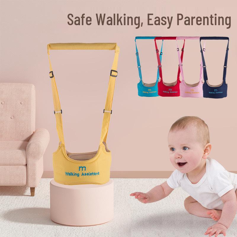 Breathable Infant Walker with Waist Support - Anti-Fall & Anti-Choking Design, All-Season Use
