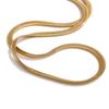 Yhpup Quality Minimalist Metal Snake Chain Necklace Bracelet Waterproof Stainless Steel Versatile Daily Women Men Unisex Jewelry
