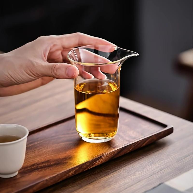 150ml Clear Glass Teacup Japanese Style Heat-resistant Fair Cup Tea Ceremony Household Kung Fu Tea Set Accessories 2025 New
