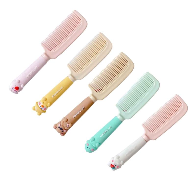 Toddlers Hair Comb Fetal Head Dirt Removal Comb Girls Cartoon Silicone Handle Comb Head Massager Combs Baby-Care Product