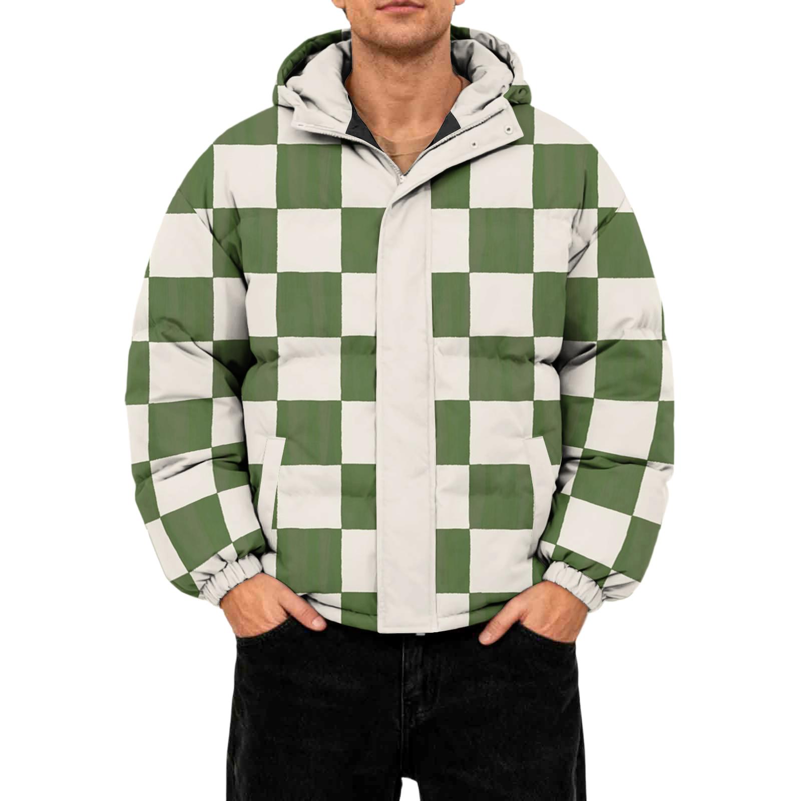 

Мужская повседневная пуховая куртка оверсайз с длинными рукавами и капюшоном XL