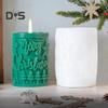 Silicone Candle Mold Christmas Cylinder Shape DIY Fun Resin Art Projects Soap Molds Making Clay Mold for Soy Wax Beeswax Candles Crafts