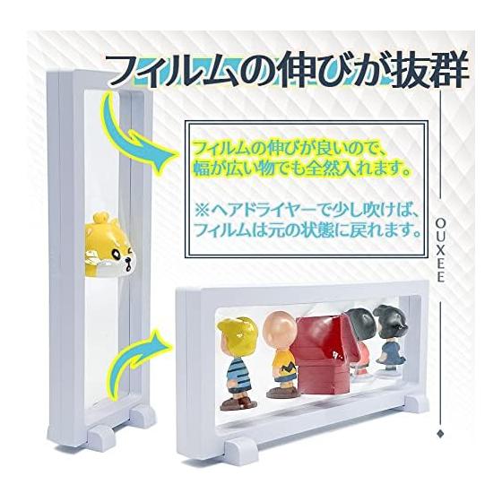 Rubber Strap & Acrylic Keychain Display Stand Set (5-Piece) - Dustproof & Durable Display Case with Base - Perfect for Displaying & Viewing