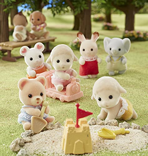 Sylvanian Families Doll [Sheep Twins] Hi-08 ST Mark Certification Ages 3+ Toy Dollhouse Sylvanian Families EPOCH