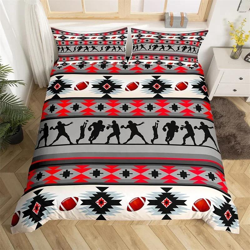 Exotic Horse Duvet Cover Set Queen African Tribal Arrow Western Animal Comforter Cover Microfiber Aztec Farm Animals Bedding Set