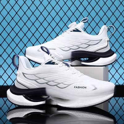 Lacets rotatifs pour amoureux chaussures de course quatre saisons nouvelle semelle souple chaussures de sport décontractées d'extérieur baskets légères respirantes pour hommes
