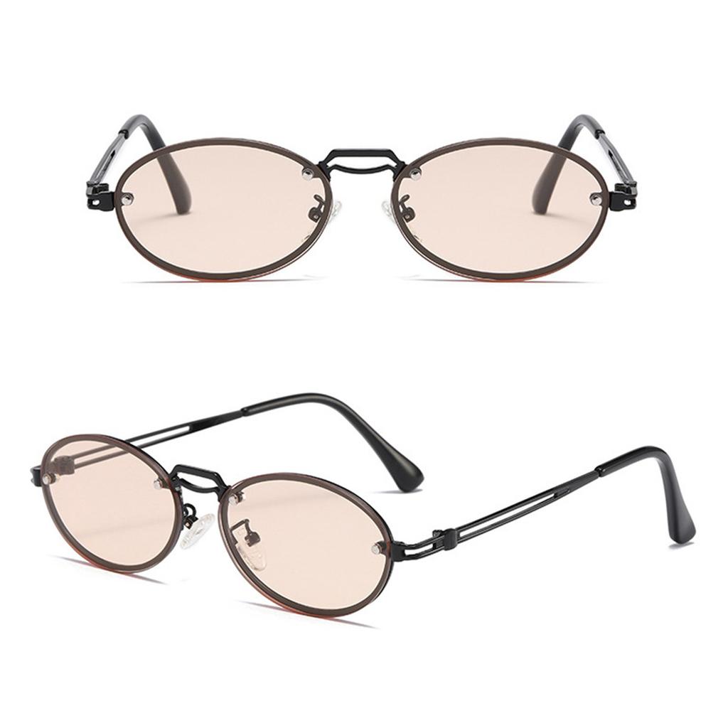 Fashion Sunglasses For Men Women Oval Small Sun Glasses Uv400 Protection Vintage Eyewear Retro Sunglass
