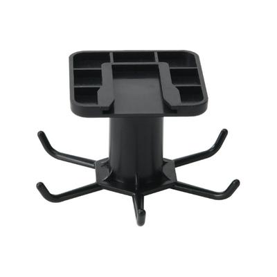 360 Degrees Rotating Storage Rack 6-Claw Space Saving Wall-Mounted Hooks No Punching Adhesive Hooks Utensils Storage