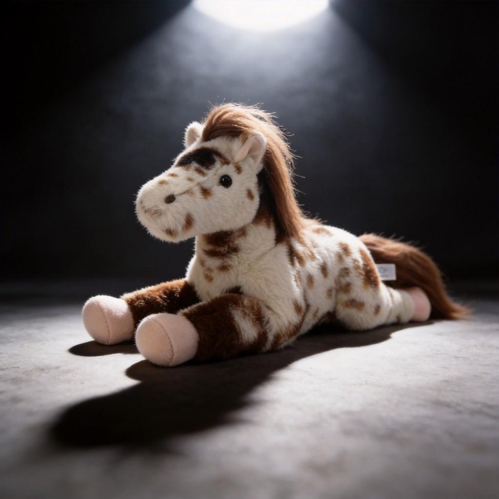 Plush Pony Toy With Cotton Filling For Kids Birthday Gift