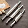 1Pc Stainless Steel Stick Craft Rolling Pin Roll Non Baking Creation Stainless Steel Rolling Pin For Cakes Biscuits Pizza Dough