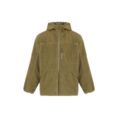 Levis Fleece Hooded Patchwork Jacket Men Jackets Caramel-Brown A0287-0000