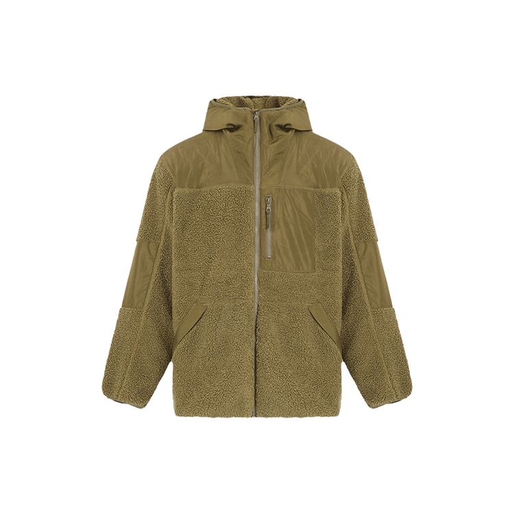 Мужская куртка Levis с капюшоном из флиса, пэчворк, карамельно-коричневая A0287-0000 XL