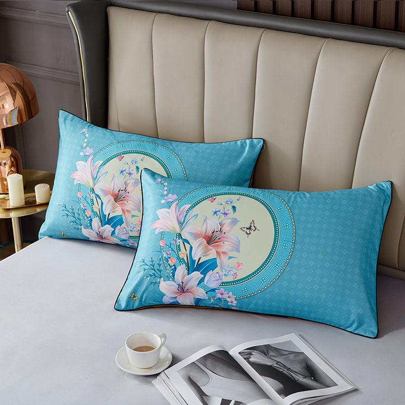 Прохладная летняя наволочка из тонкого шелкового ворса с начесом (48x74см 2шт) наволочка одинарная взрослая наволочка 48x74  2pcs