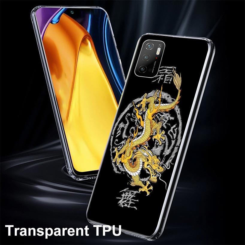 Asian Dragons Animal Tattoo Case Phone Cover for Xiaomi Redmi Note 10 9 9S 8 8T 7 5 Pro Mi 12T 11T 10T 9T 12 11 Lite A3 A2 Trend