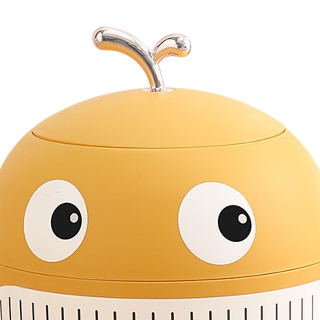 Little Whale Trash Can Mini Cute Light Luxury Garbage Bin Portable Multifunctional Trash Can for