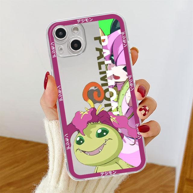 Digimon Cute Clear Case For Apple iPhone 14 11 13 12 Pro 7 8 Plus XR X XS Max 6 6S 13Pro Silicone Phone Cover Coque Cartoon Cas
