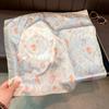 Women S Fashion Tulip Pattern Small Square Scarf For Shirt Decoration