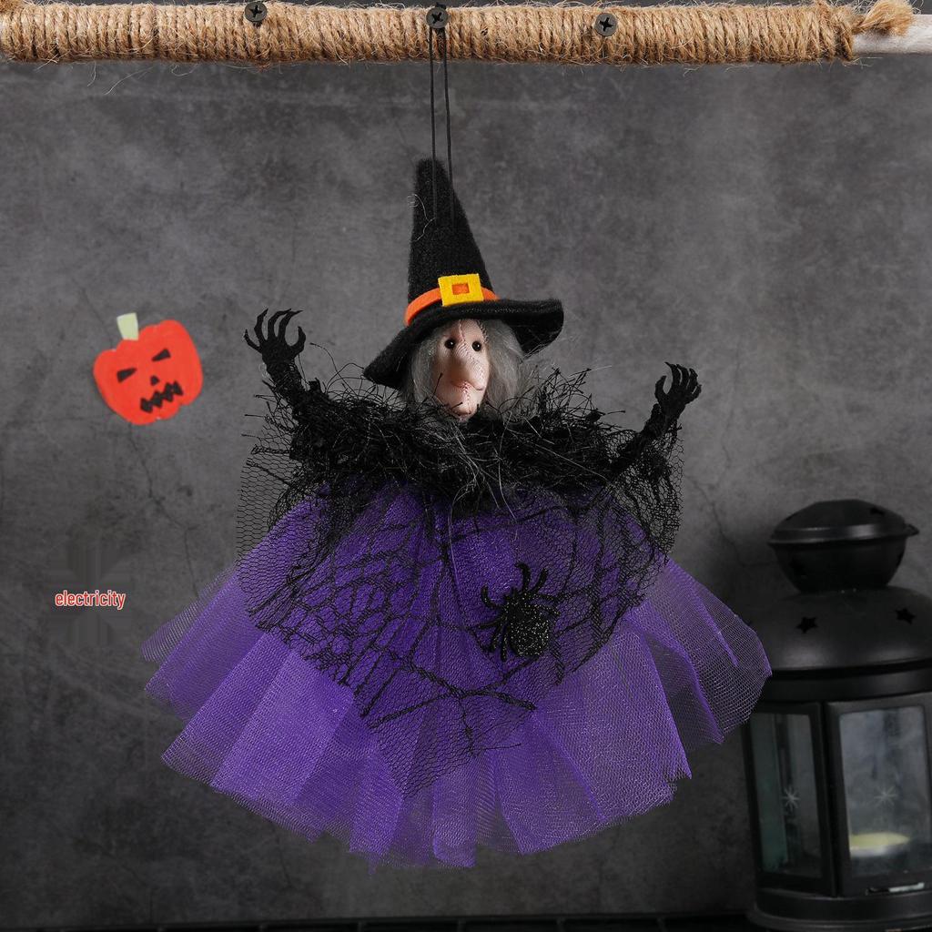 New Halloween Gauze Bar Pendant: Pumpkin, Witch, Ghost Scene Decoration