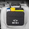 Leather Car Seat Storage Bag Garbage Box Hanging Case Organizing Tools For Mini Cooper One JCW F54 F55 F56 F57 F60 R50 R52 R55