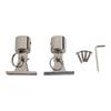 Sun Shelter Hardware Pack with 2 Pair Stainless Steel Deck Hinges Quick Release Pins Eye End and Installation Wrench