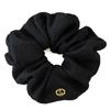 & COUTURE BLACK TWEED HAIR SCRUNCHIE