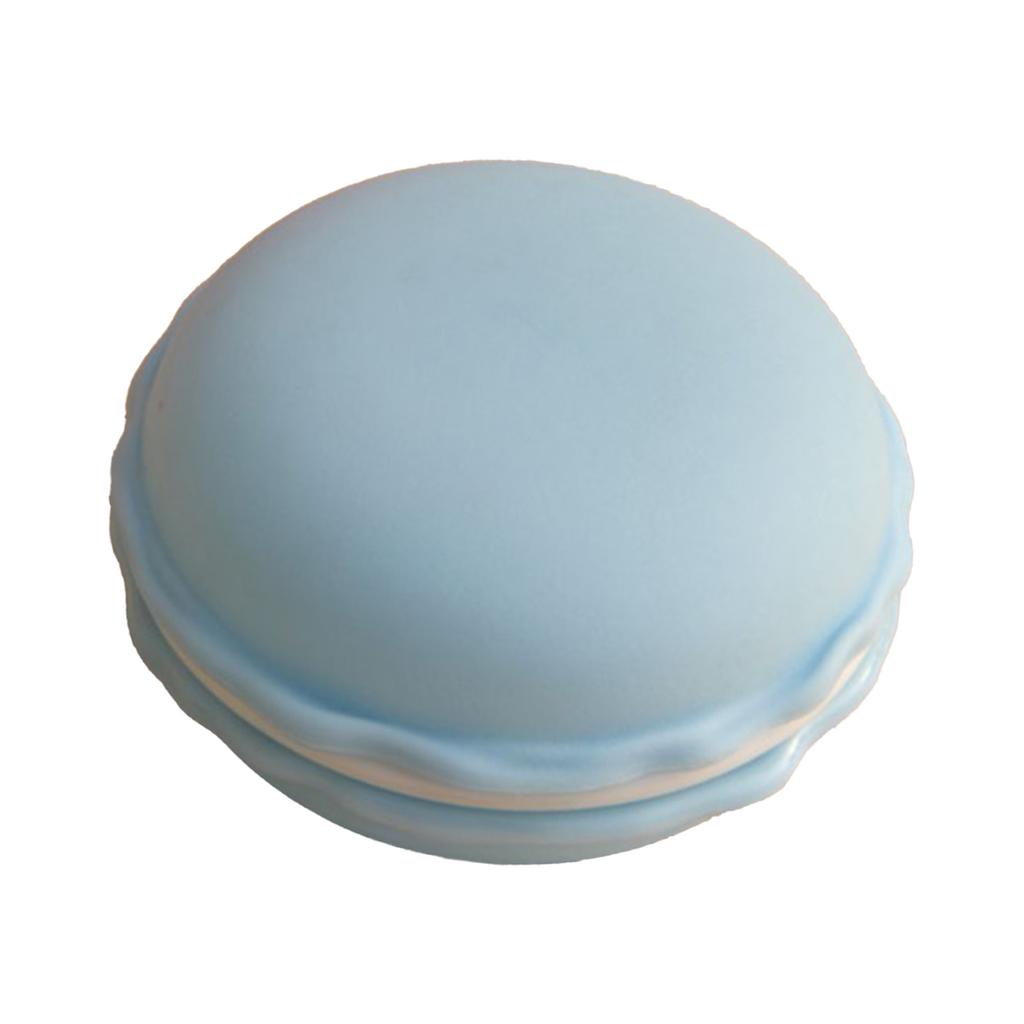 Macaron Jewelry Box Light Blue Plastic Exquisite Macaron Shape Storage Box for Women Girls