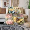 Butterflies Flying Customize Your Name Outdoor Blanket Used For Chair Office Sofa Bed Camping Soft And Warm Giving Friends And Relatives Birthday