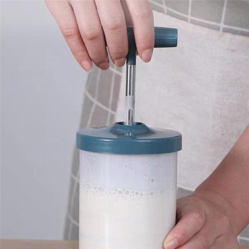 AS60-Diy Schlagsahnespender Manueller Sahneschläger Kunststoff-Maker zur Kuchendekoration Schäumende Getränke Dressing