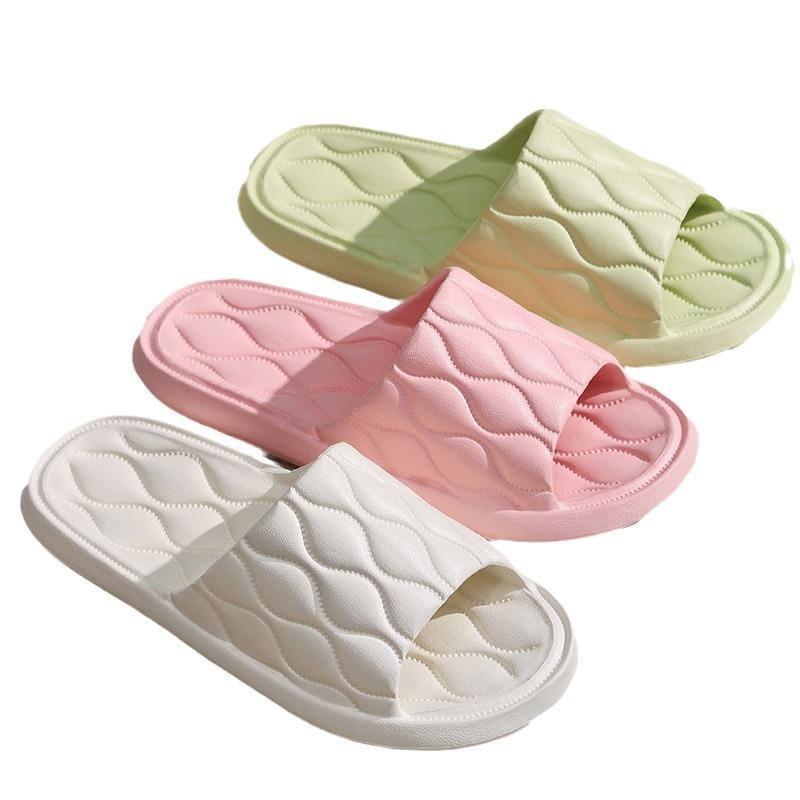 Non-slip bathroom slippers men's summer bath sandals women's home cool slippers