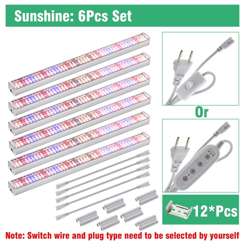 100-277V Tube Waterproof Indoor Plants Flower Seedling Growth Light LED Grow Light Household Full Spectrum Plant Light