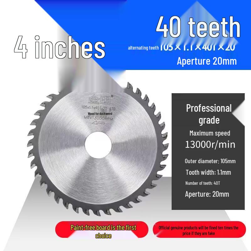 Jindian 4" & 10" Woodworking Saw Blades for Handheld Circular Saws & Angle Grinders