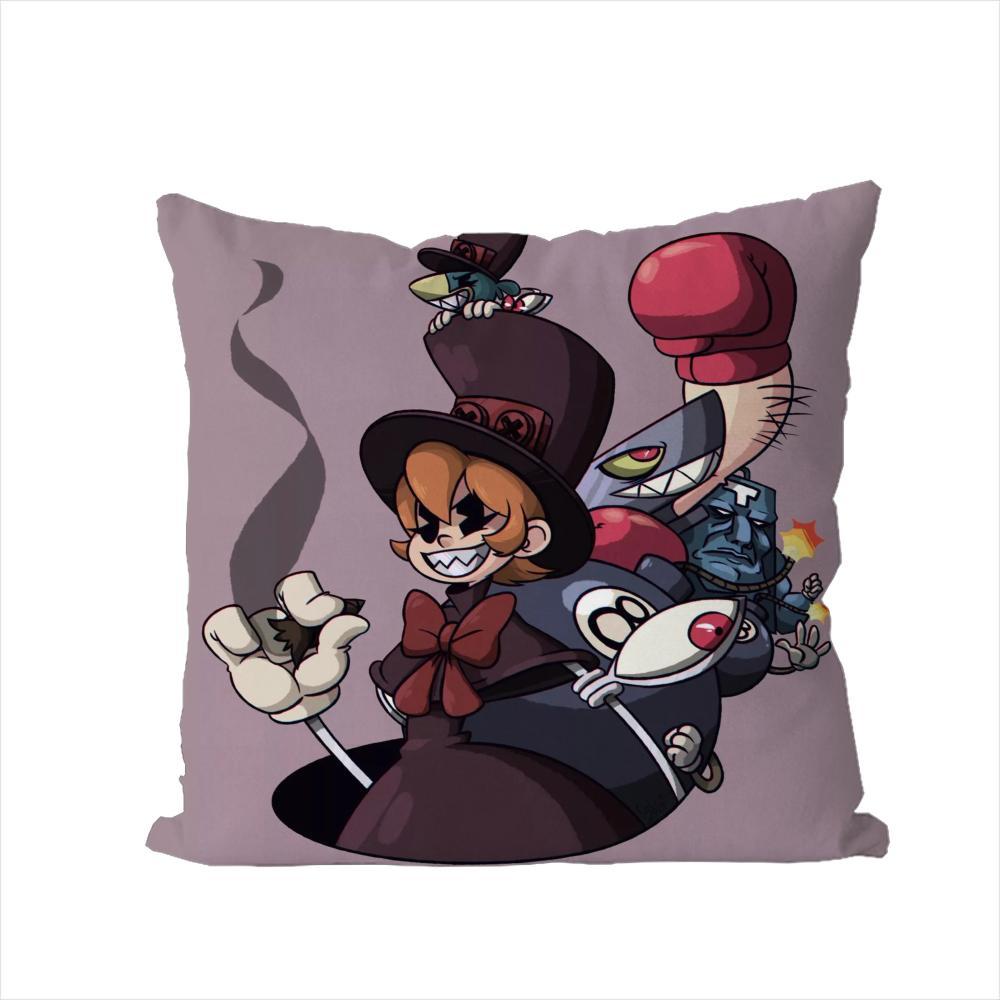 Skullgirls Pillow Case For Car Sofa Decorative Home Doublesided Print Plush Square Throw Pillow Cushion Cover