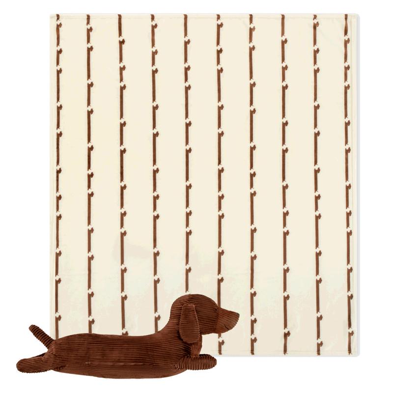 Dachshund 2-in-1 Flannel Blanket Pillow