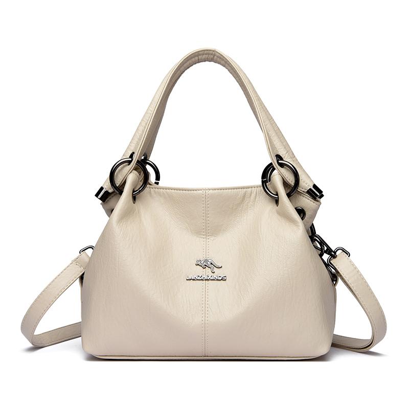 Large Capacity Messenger Bag for Women  Soft Leather Bags  Designer Brand  Feminine Bag