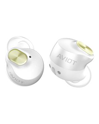 AVIOT TE-Q3RE Pearl White Wireless Earbuds LDAC Adaptive Noise Cancellation 3D Spatial Audio