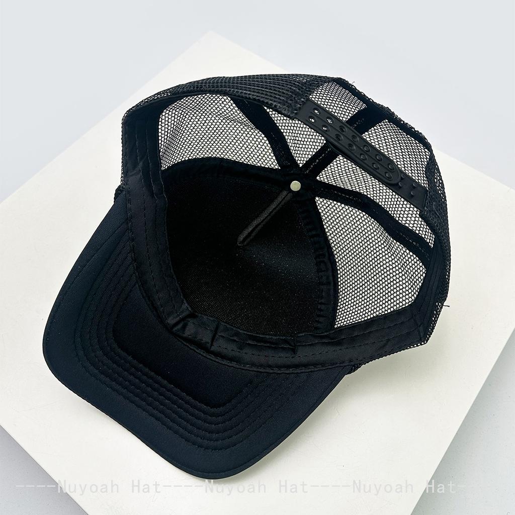 New Unisex Personal Printed Letters Wing Baseball Hats Hip Hop Breathable Color Block Sunshade Trucker Caps Mesh Versatile Ins