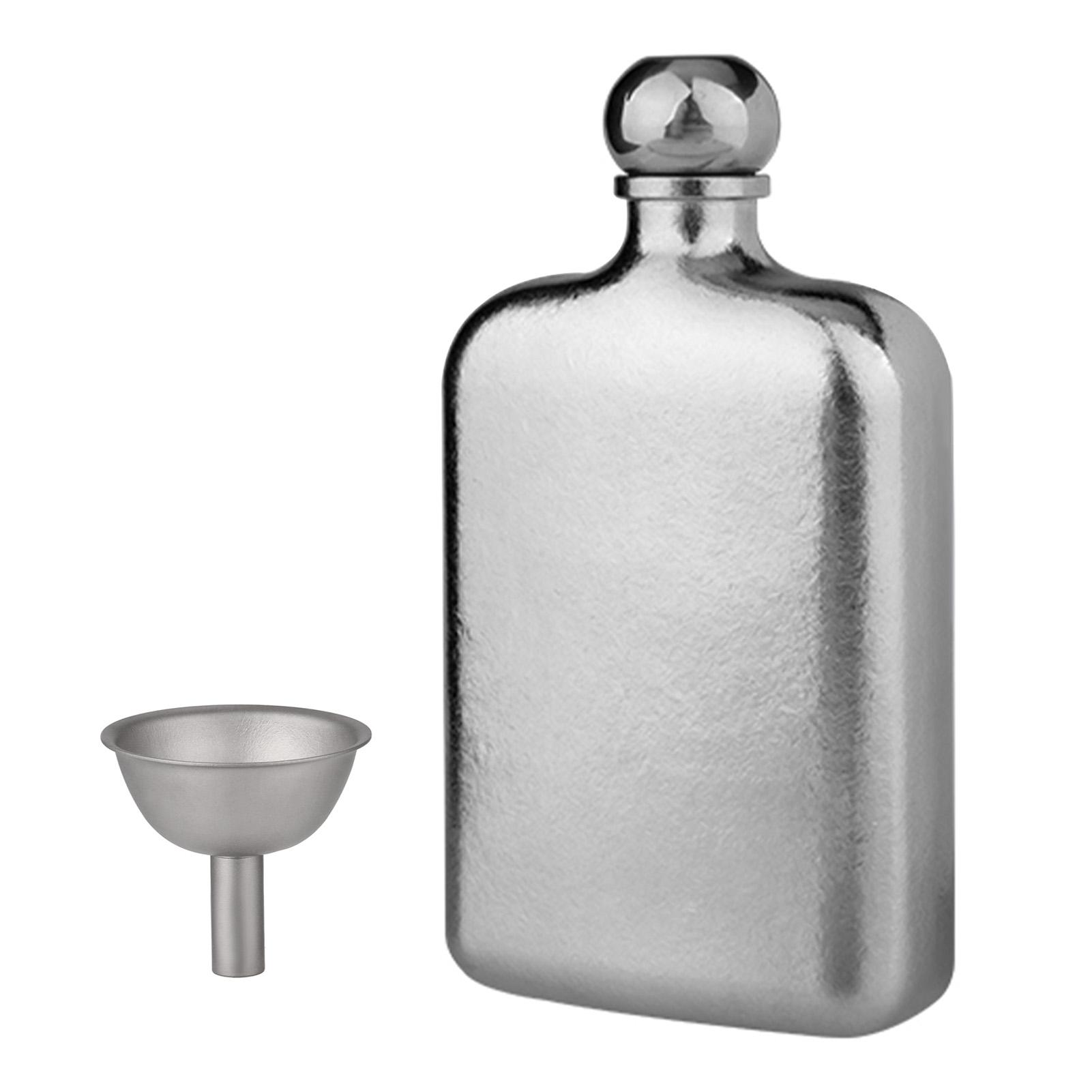 

Flask, Lightweight and Portable Wine Bottle, 230ml Drink Bottle for Men, Screw for Camping and Outdoor Activities
