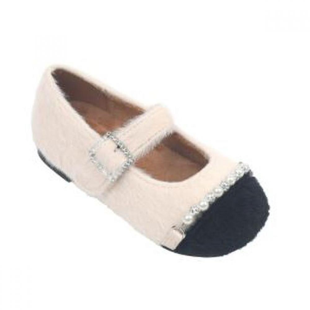 Quincy Toebox Comfortable Girls Shoes Bling Bling Pearl Decoration  150mm 190mm 