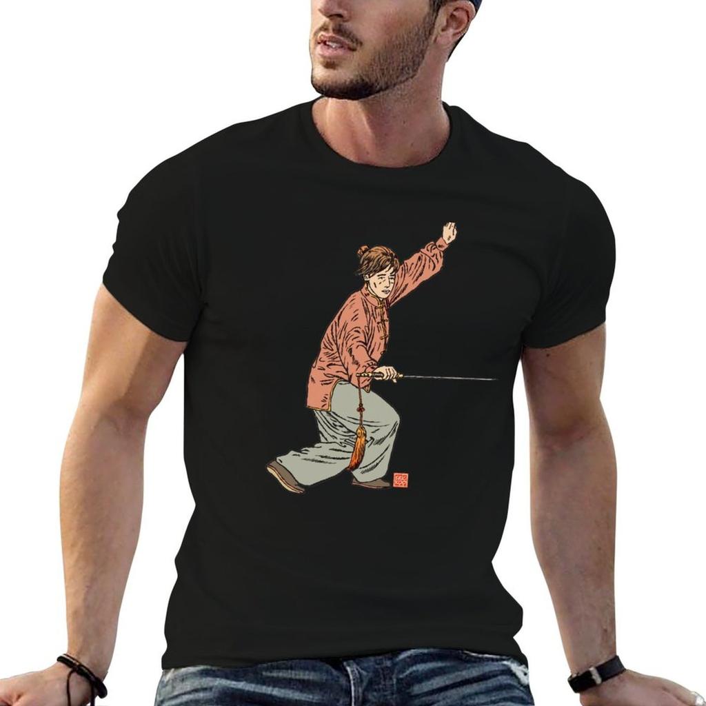 Tai Chi Sword TShirt Anime T Shirts Oversize Unisex T Shirts for Unisex Unisex T Shirt Graphic Tshirt