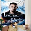 I Robot Tapestry Wall Hanging, Will Smith Sci-Fi Movie Poster, Futuristic Wall Decor for Bedroom Living Room Dorm