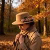 Comfortable Ladies Church Hat for Daily Wear and Special Event Floral Decoration Constructed from Practical Polyester