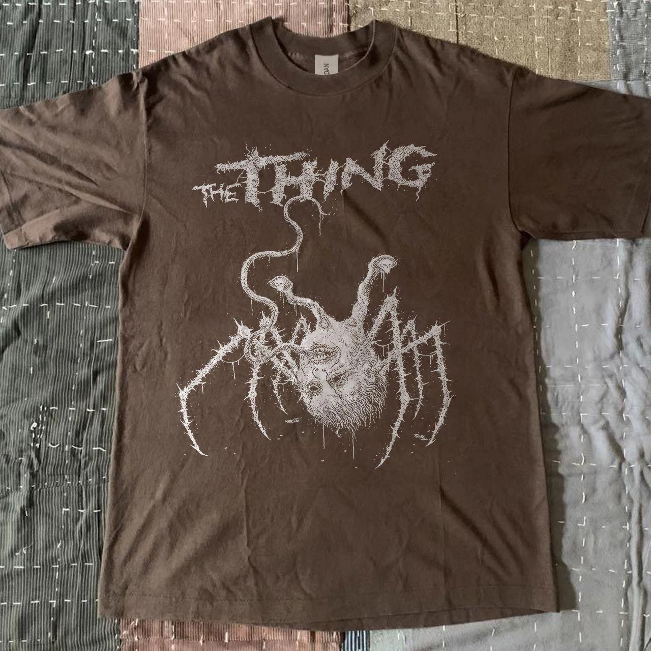 the thing movie t shirt dark chocolate 2XL