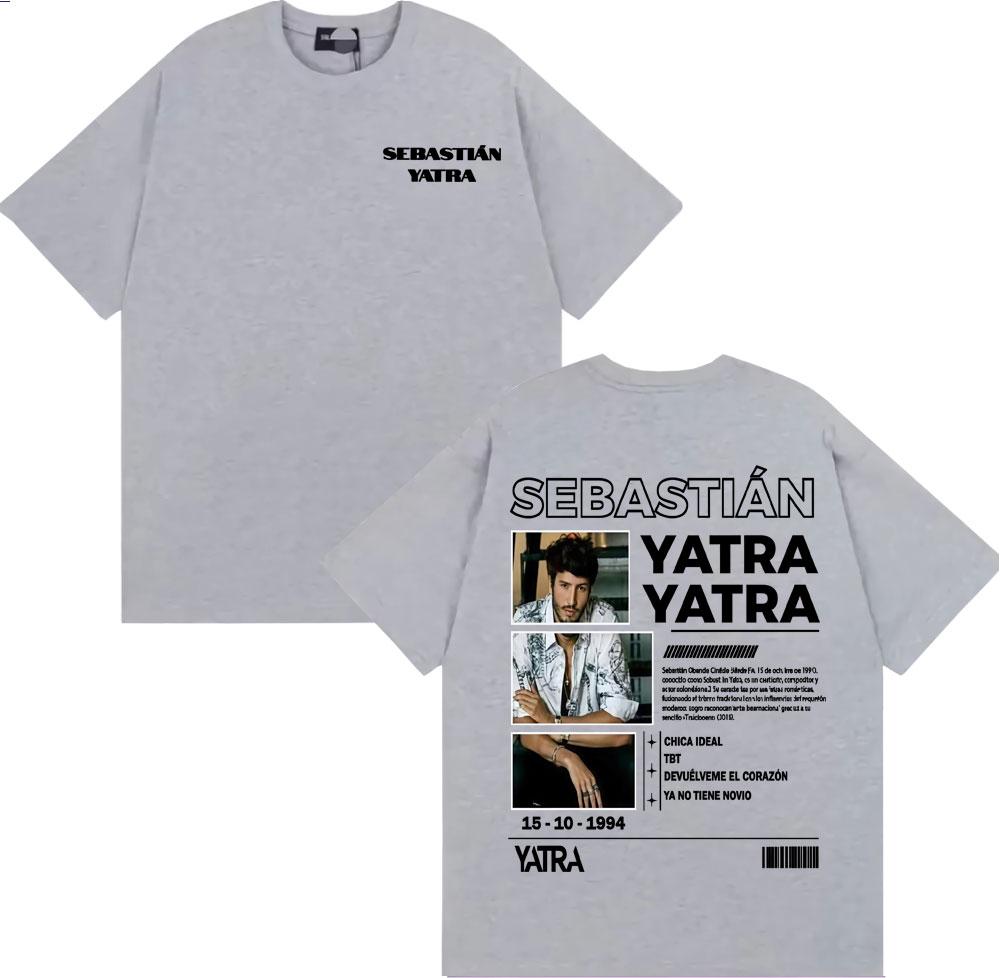 

Футболки с обложкой альбома Milagro 2025 певца СЕБАСТЬЯНА ЯТРЫ для мужчин, повседневные, удобные, высококачественные, модный тренд, 100% хлопок 2XL